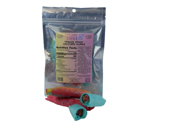 Unicorn Horns - Gummy Clusters in Rolled Fruit - 3 pack