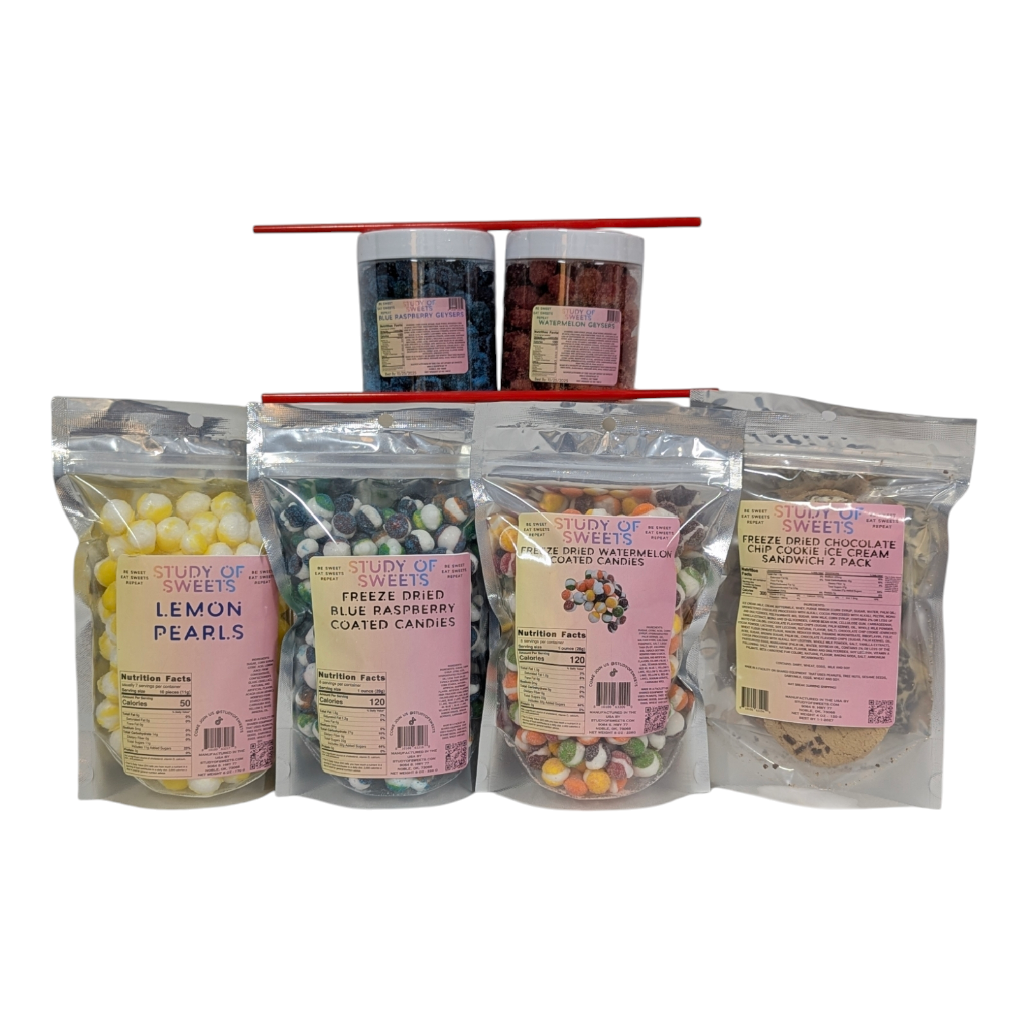 Freeze Dried Candies &amp; Geyser Bundles Sour and Non Sour CHOOSE FLAVORS BELOW